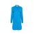 Robe chemise courte poches poitrine laine bleu azur