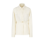 Veste Go-to Jacket laine soie blanc poches ceinture FF doré