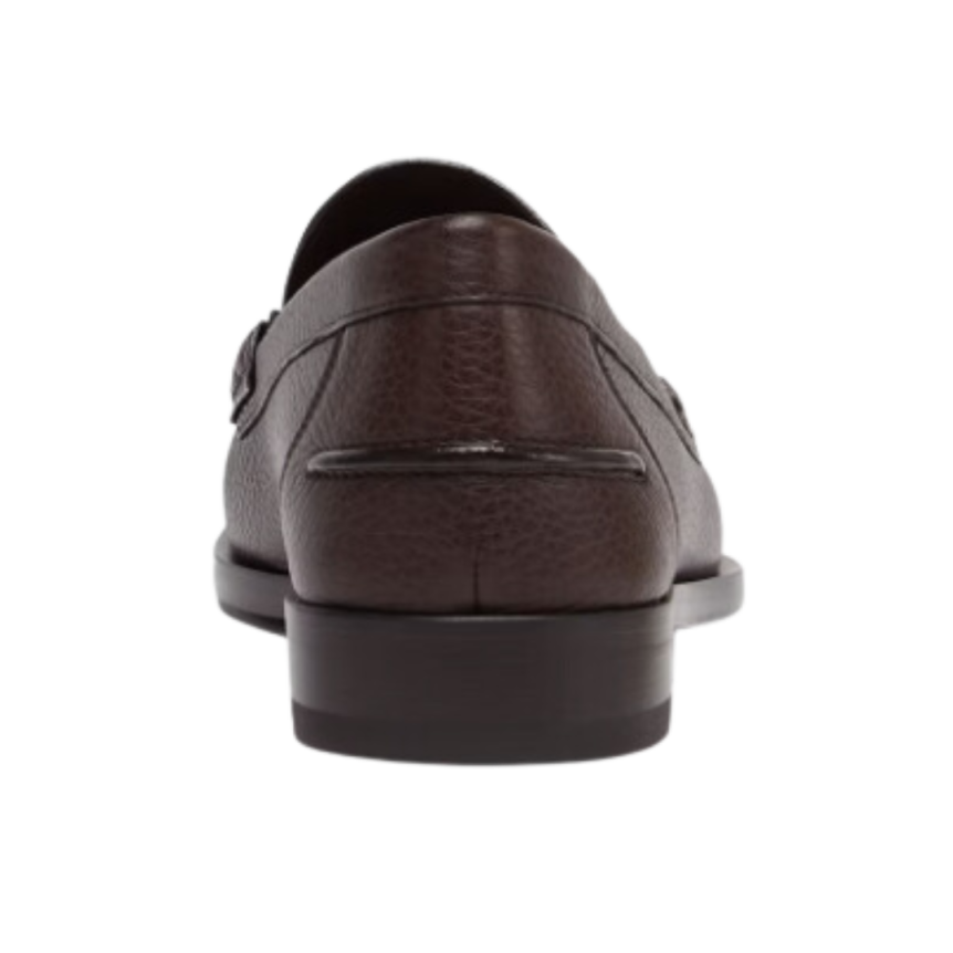 Mocassins FENDI cuir grainé marron Fendi O’Lock
