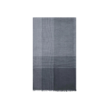 Echarpe en soie mélangée à carreaux gris Beluga