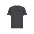T-shirt coton gris logo imprimé
