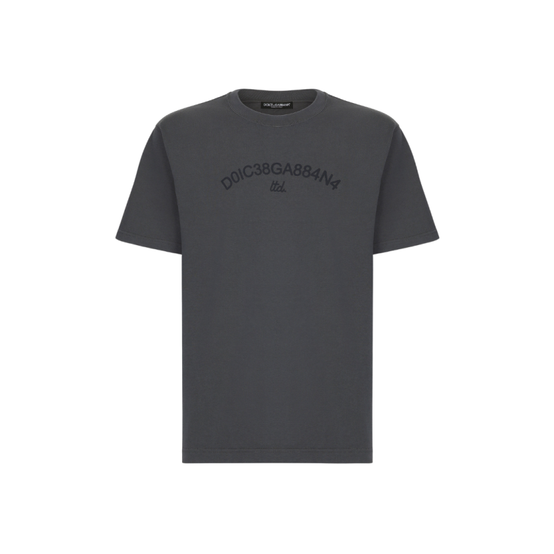 T-shirt coton gris logo...