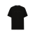 T-shirt coton noir logo imprimé ton sur ton