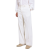 Pantalon droit laine stretch blanc