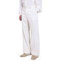 Pantalon droit laine stretch blanc