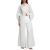 Robe longue chemise coton blanc transparent