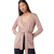 Cardigan viscose lurex rose ceinture à nouer