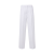 Pantalon classique finition raschel chevrons blanc