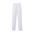 Pantalon classique finition raschel chevrons blanc