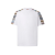 T-shirt coton blanc zig zag chevrons multicolore épaule