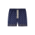 Short viscose bleu marine imprimé cachemire bandana