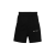 Short de sport nylon noir bande logo brodé écru