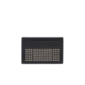 Porte-cartes cuir veau noir clouté