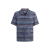 Chemise manches courtes jersey zigzag bleu