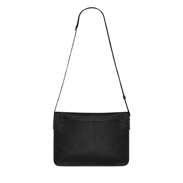 Sac Messenger SAINT LAURENT Niki bandoulière cuir grainé noir