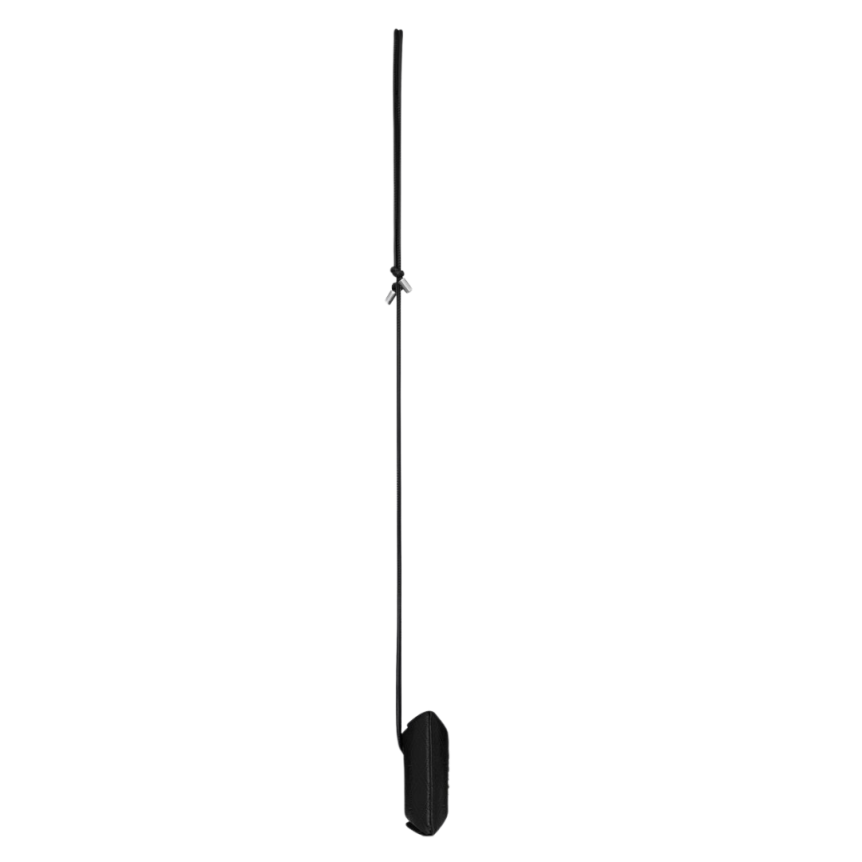 Etui SAINT LAURENT Airpods cuir grainé noir