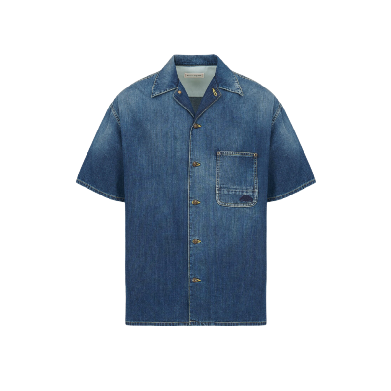 Chemise Hawaïenne Denim...