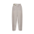 Pantalon carotte revers taille mohair beige taupe