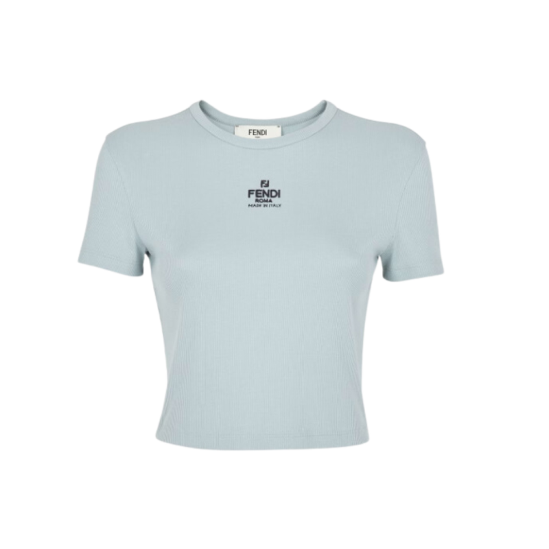 T-shirt court slim col rond...