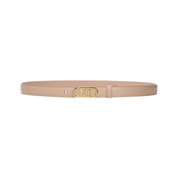 Ceinture FENDI Rose boucle FF Doré