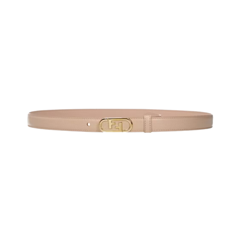 Ceinture FENDI Rose boucle FF Doré