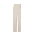 Pantalon large bouclé viscose écru