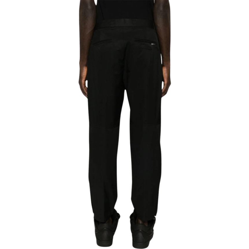 pantalon motard LANVIN coupe fuselée coton noir