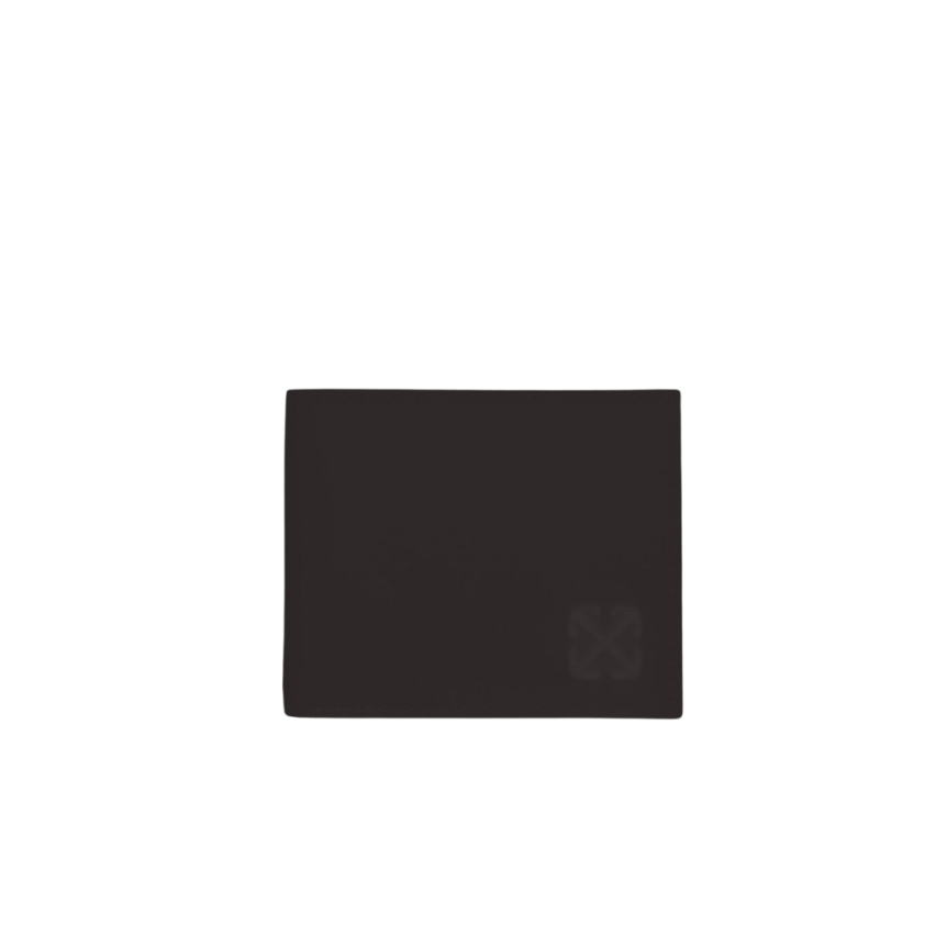 Portefeuille monnaie OFF WHITE Arrows cuir noir logo flèche noir
