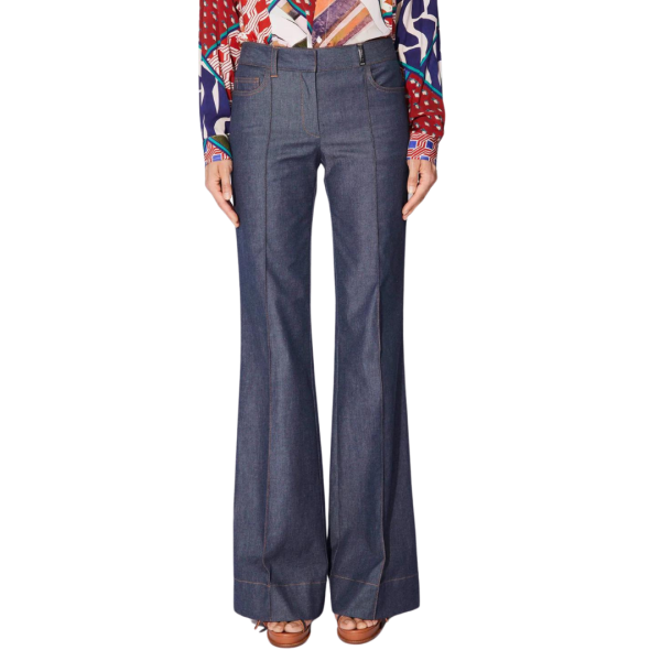 Pantalon jeans flare BARBARA BUI denim bleu brut