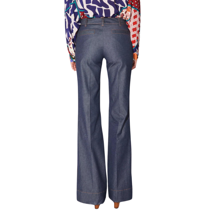 Pantalon jeans flare BARBARA BUI denim bleu brut