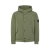 Blouson à capuche coton kaki Softshell bouton pression