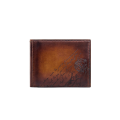 Portefeuille Cuir Venezia Scritto marron