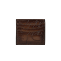 Porte-Cartes Bambou 6CC Cuir Scritto marron