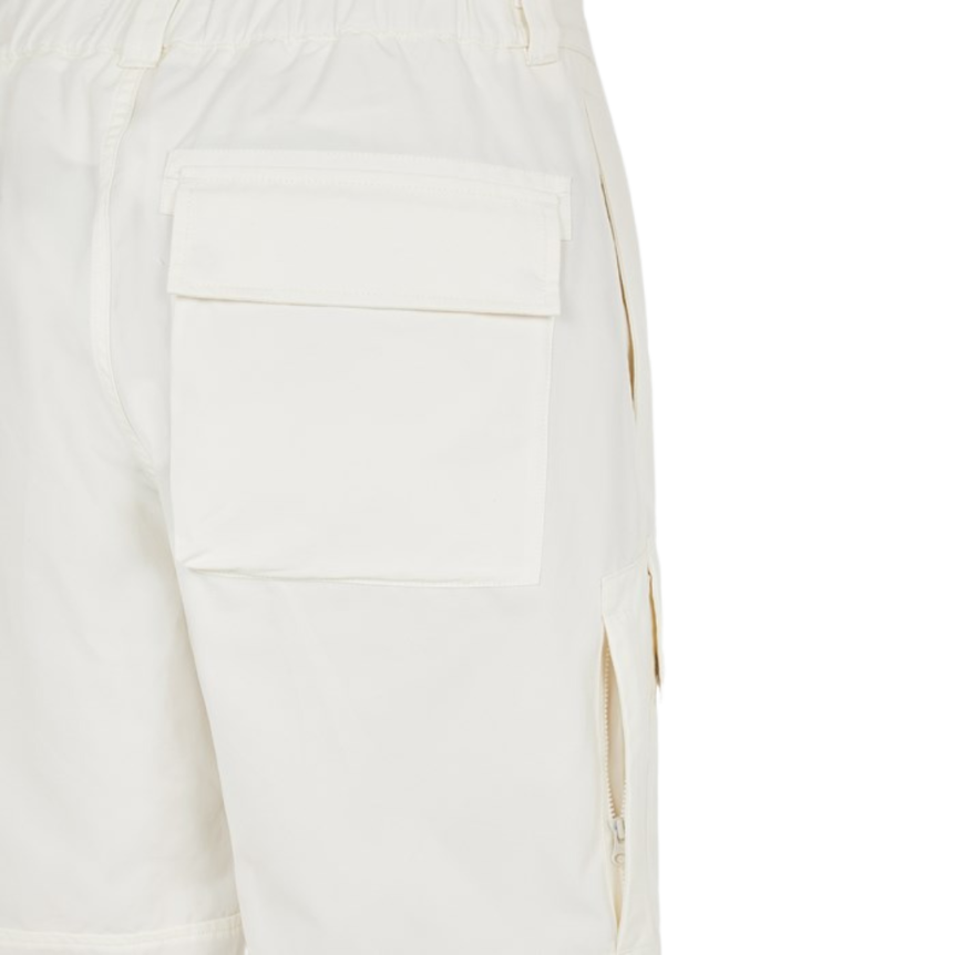 Pantalon STONE ISLAND GHOST PIECE cargo toile coton blanc