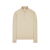 Sweat-shirt GHOST PIECE col montant pression coton beige