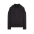 Sweat-shirt zippé à capuche Ghost coton noir patch