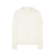 Sweat-shirt zippé à capuche Ghost coton écru patch