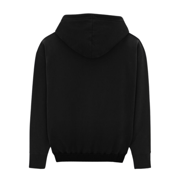 SAINT LAURENT sweat-shirt capuche molleton coton bio noir broderie saint laurent