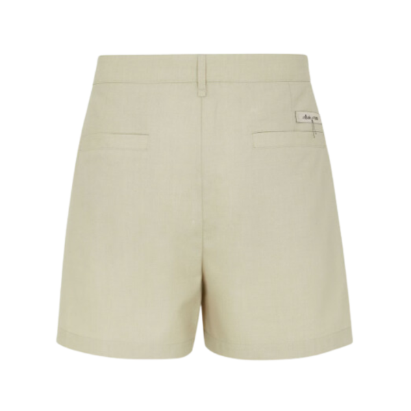 Short couture FENDI taille haute laine beige