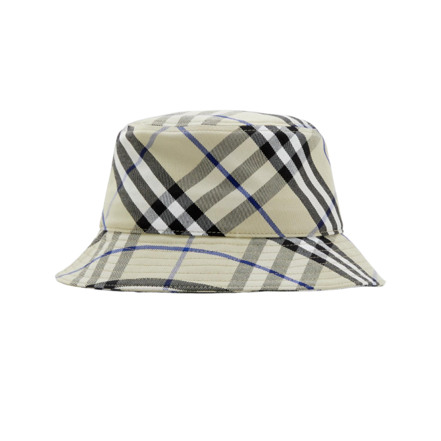 Bob à carreaux BURBERRY en coton mélangé check bleu Equestrian Knight