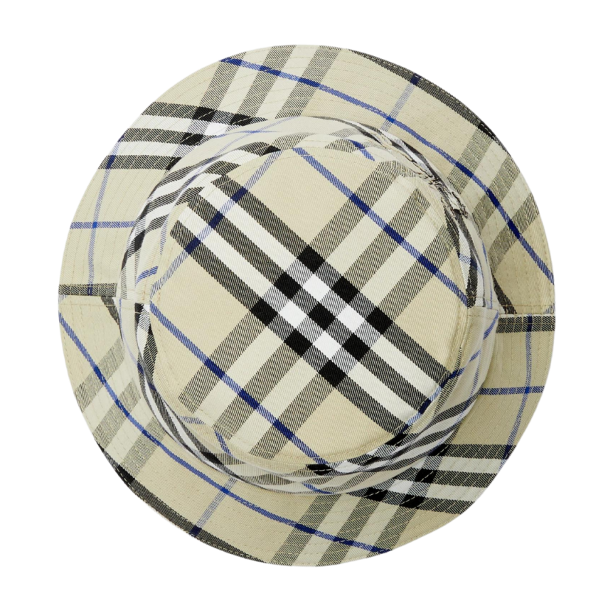 Bob à carreaux BURBERRY en coton mélangé check bleu Equestrian Knight