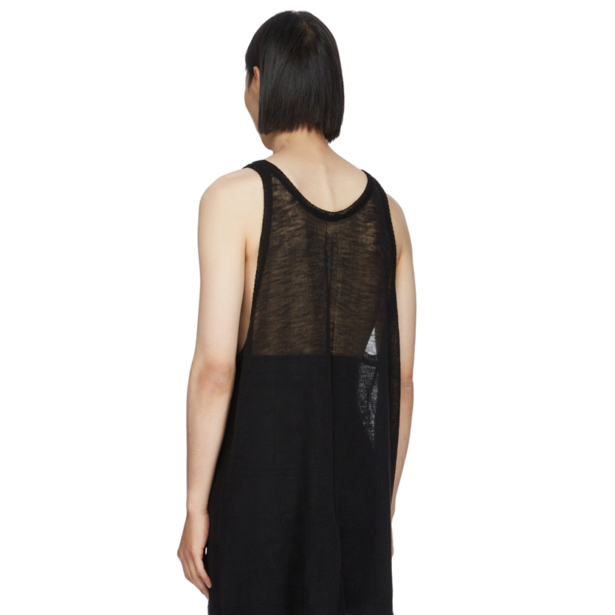 Débardeur RICK OWENS CUNT TANK laine vierge noire