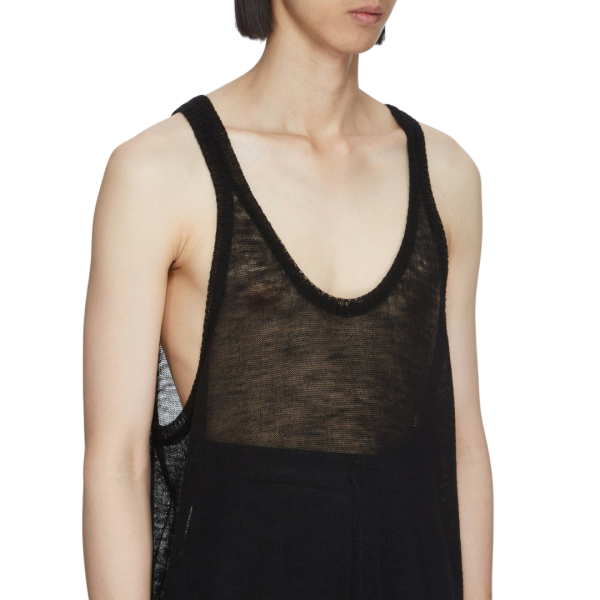 Débardeur RICK OWENS CUNT TANK laine vierge noire