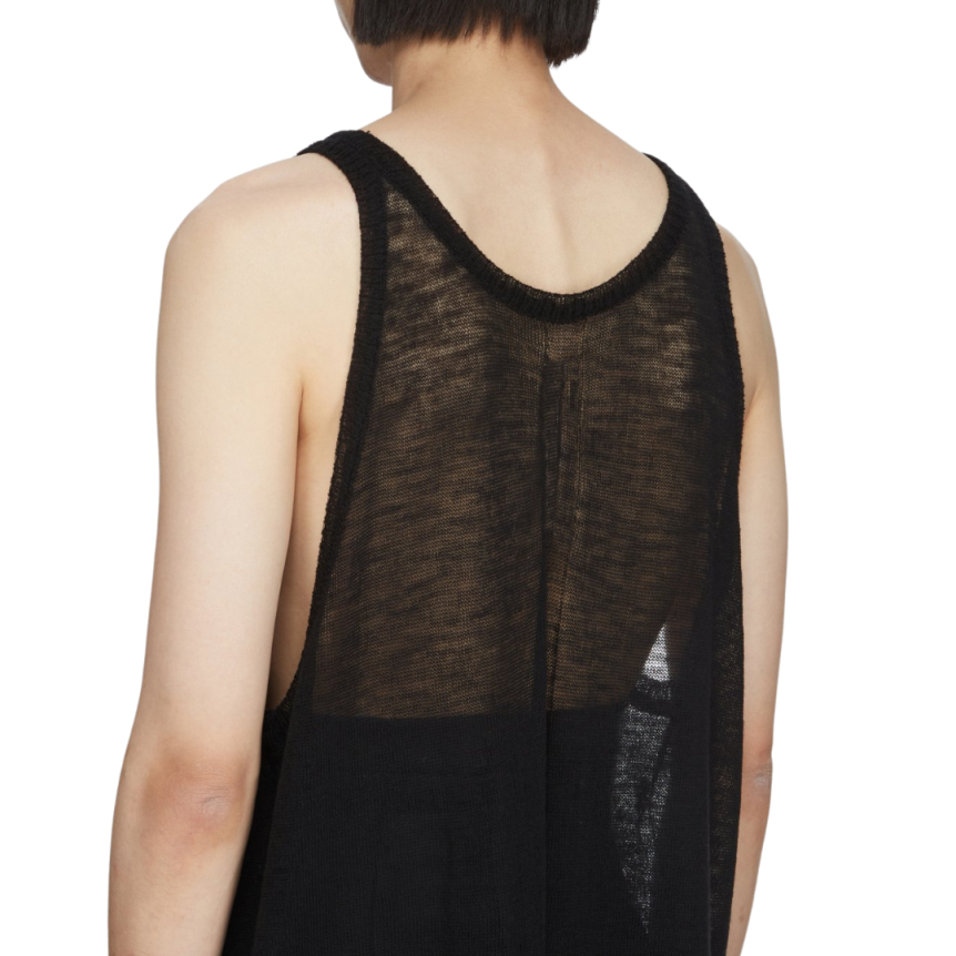 Débardeur RICK OWENS CUNT TANK laine vierge noire