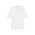 T-shirt en jersey de coton blanc broderie logo ton sur ton