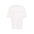 T-shirt jersey de coton rose pale broderie logo ton sur ton