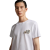 T-shirt coton blanc double logo poitrine