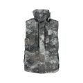 Gilet matelassé Dissolving Grid Camo gris