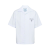 Chemise manche courte coton rayures bleu blanc poche