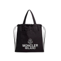 Tote bag Sac cabas nylon noir Moncler Grenoble blanc